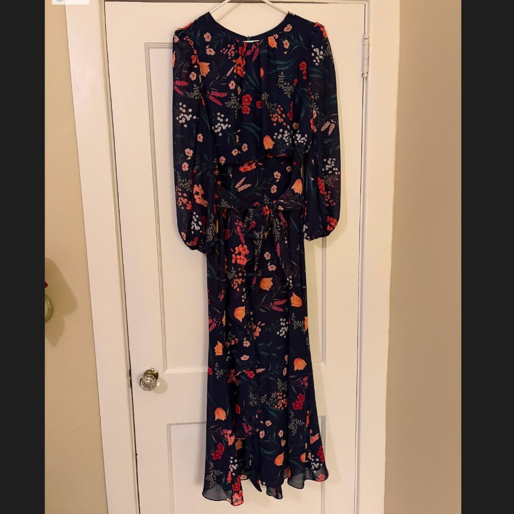 Eliza J Cascading Ruffle Maxi Dress